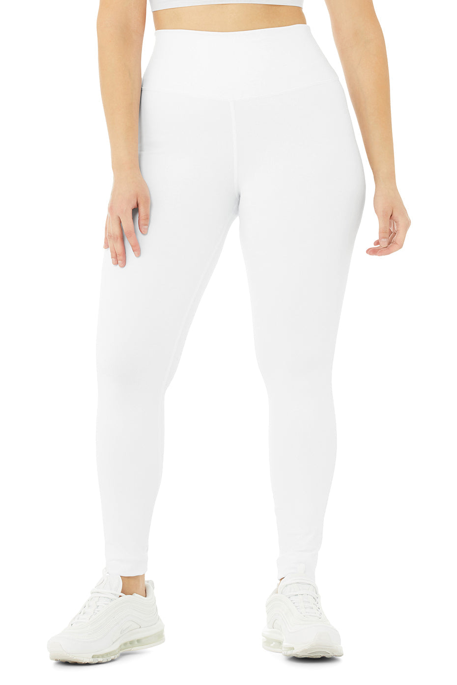 High-Waist Airbrush Legging - White