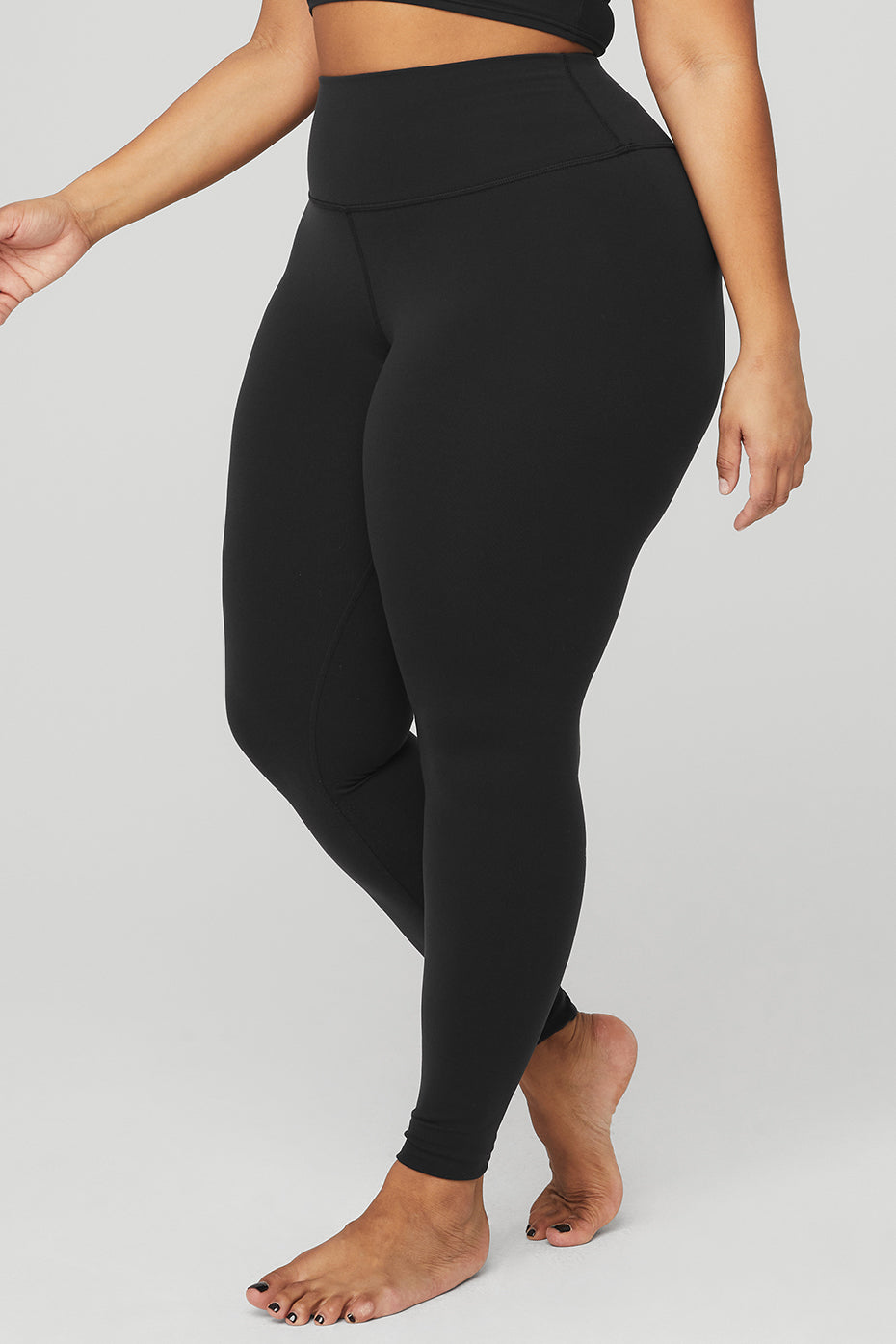 High-Waist Airbrush Legging - Black