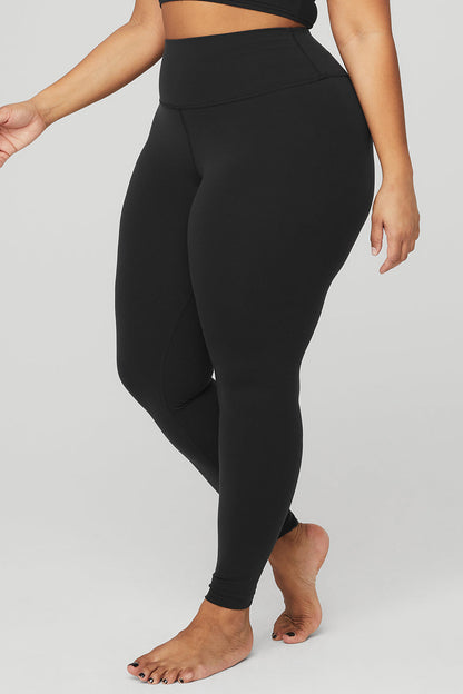 High-Waist Airbrush Legging - Black