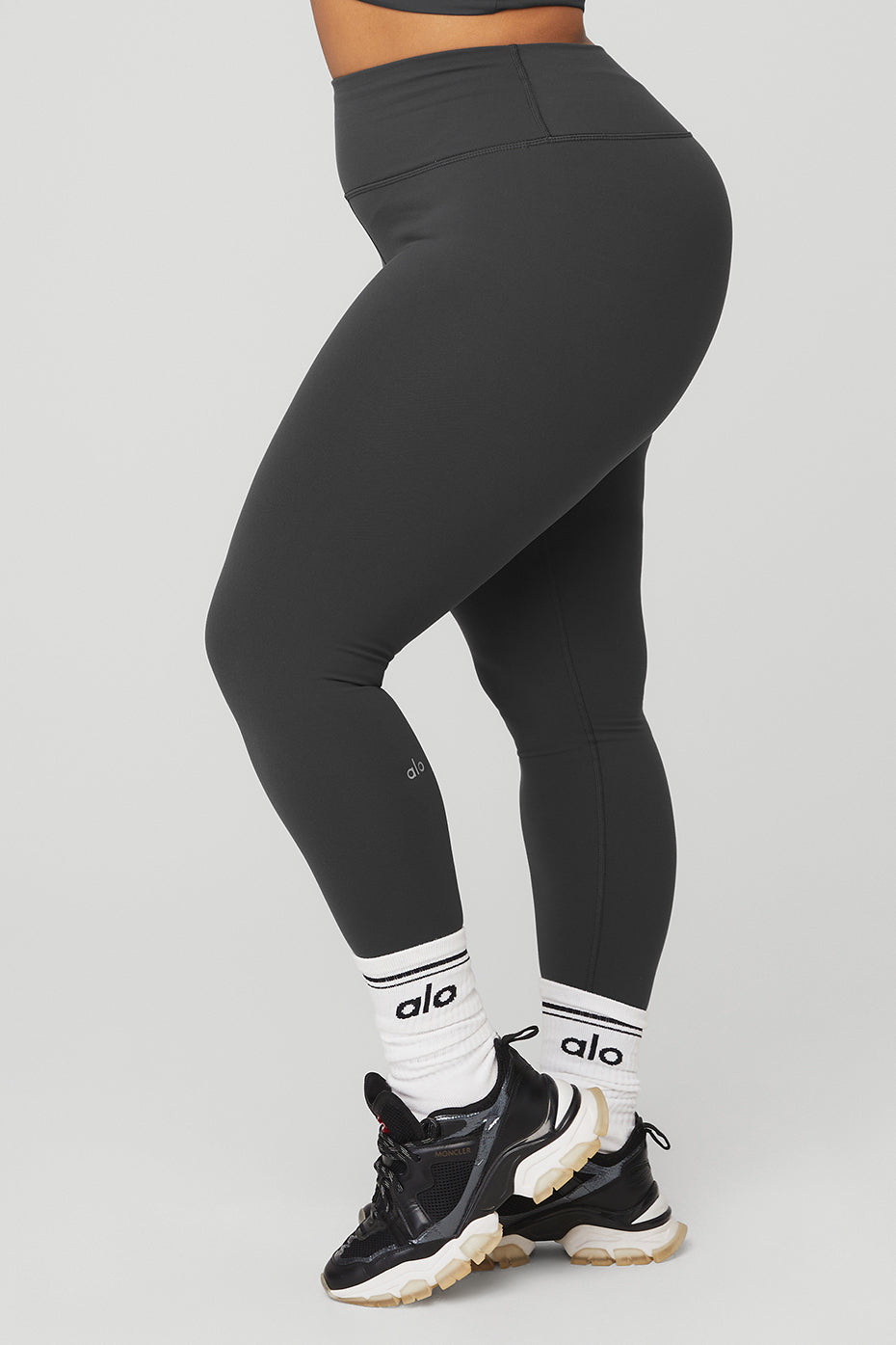 High-Waist Airbrush Legging - Anthracite