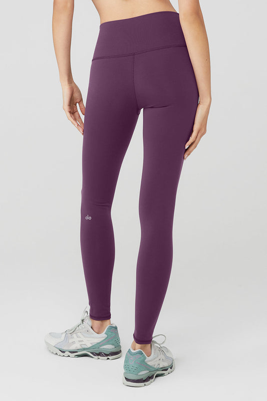 High-Waist Airbrush Legging - Dark Plum