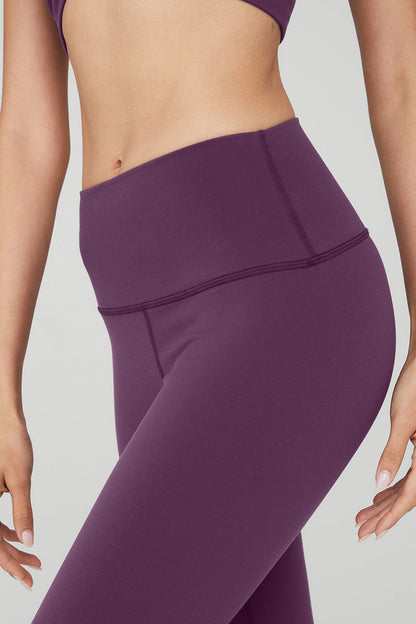 High-Waist Airbrush Legging - Dark Plum