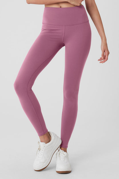 High-Waist Airbrush Legging - Soft Mulberry