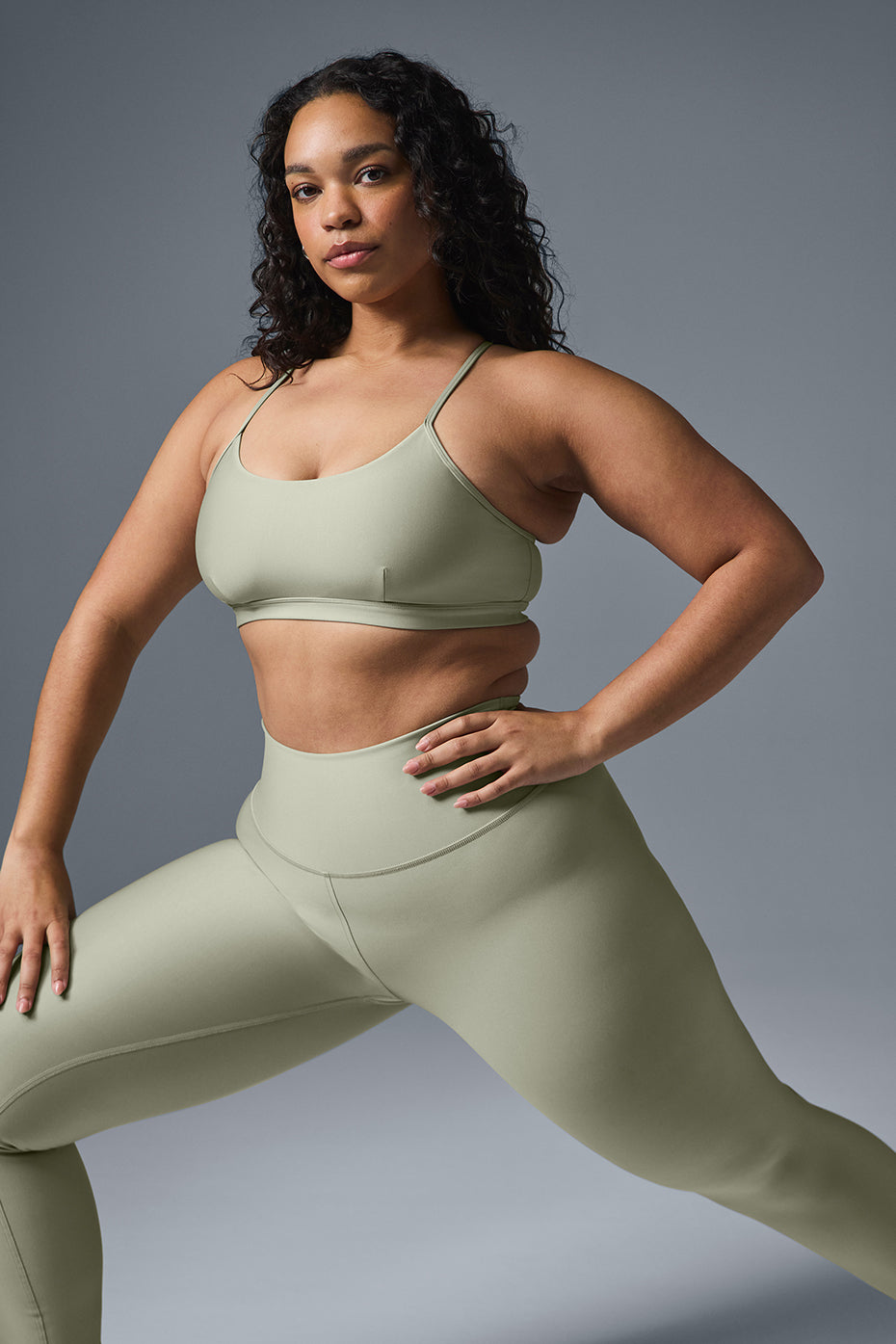 High-Waist Airlift Legging - Limestone