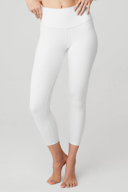 7/8 High-Waist Airbrush Legging - White