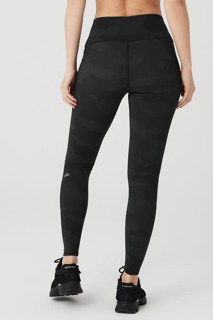 High-Waist Camo Vapor Legging - Black Camouflage