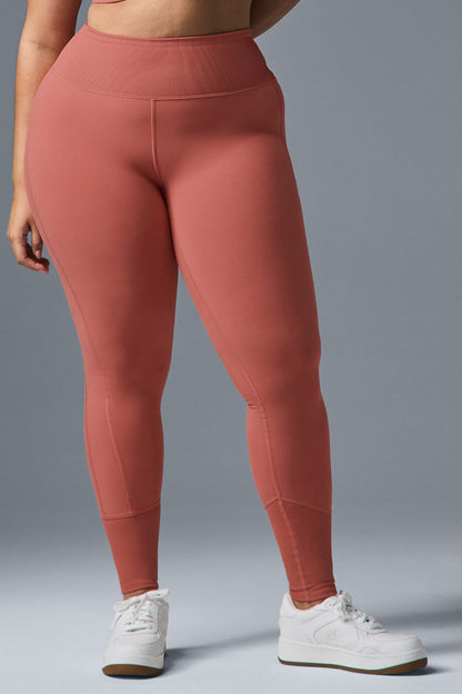 High-Waist Alosoft Lounge Legging - Soft Terracotta