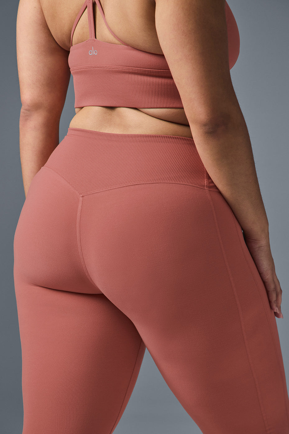 High-Waist Alosoft Lounge Legging - Soft Terracotta