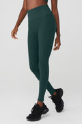 High-Waist Alosoft Lounge Legging - Midnight Green