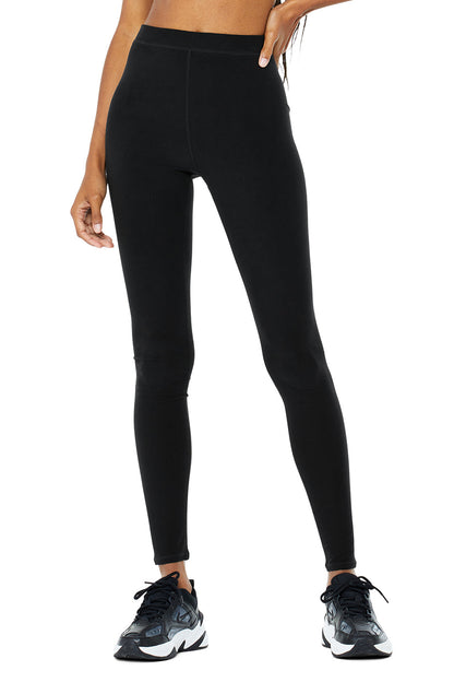 High-Waist Alosoft Flow Legging - Black