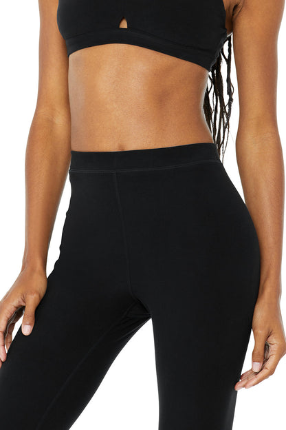 High-Waist Alosoft Flow Legging - Black