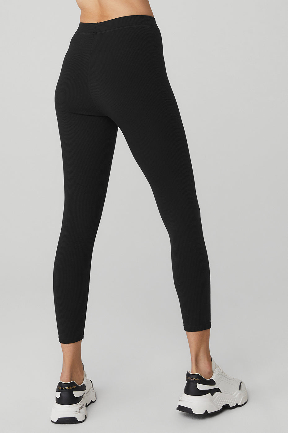 Ribbed High-Waist 7/8 Blissful Legging - Black