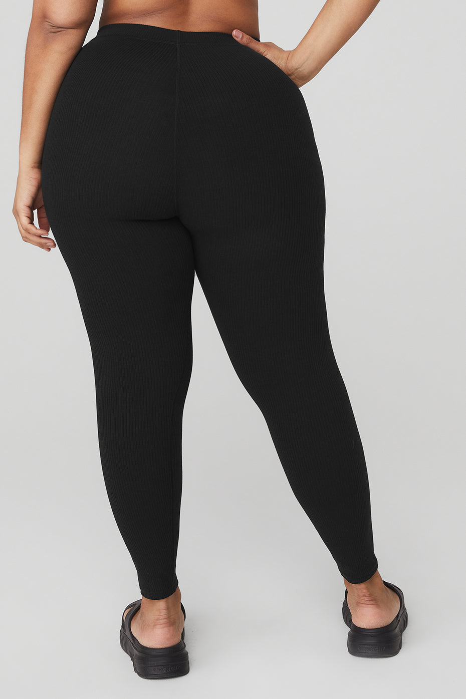 Ribbed High-Waist 7/8 Blissful Legging - Black