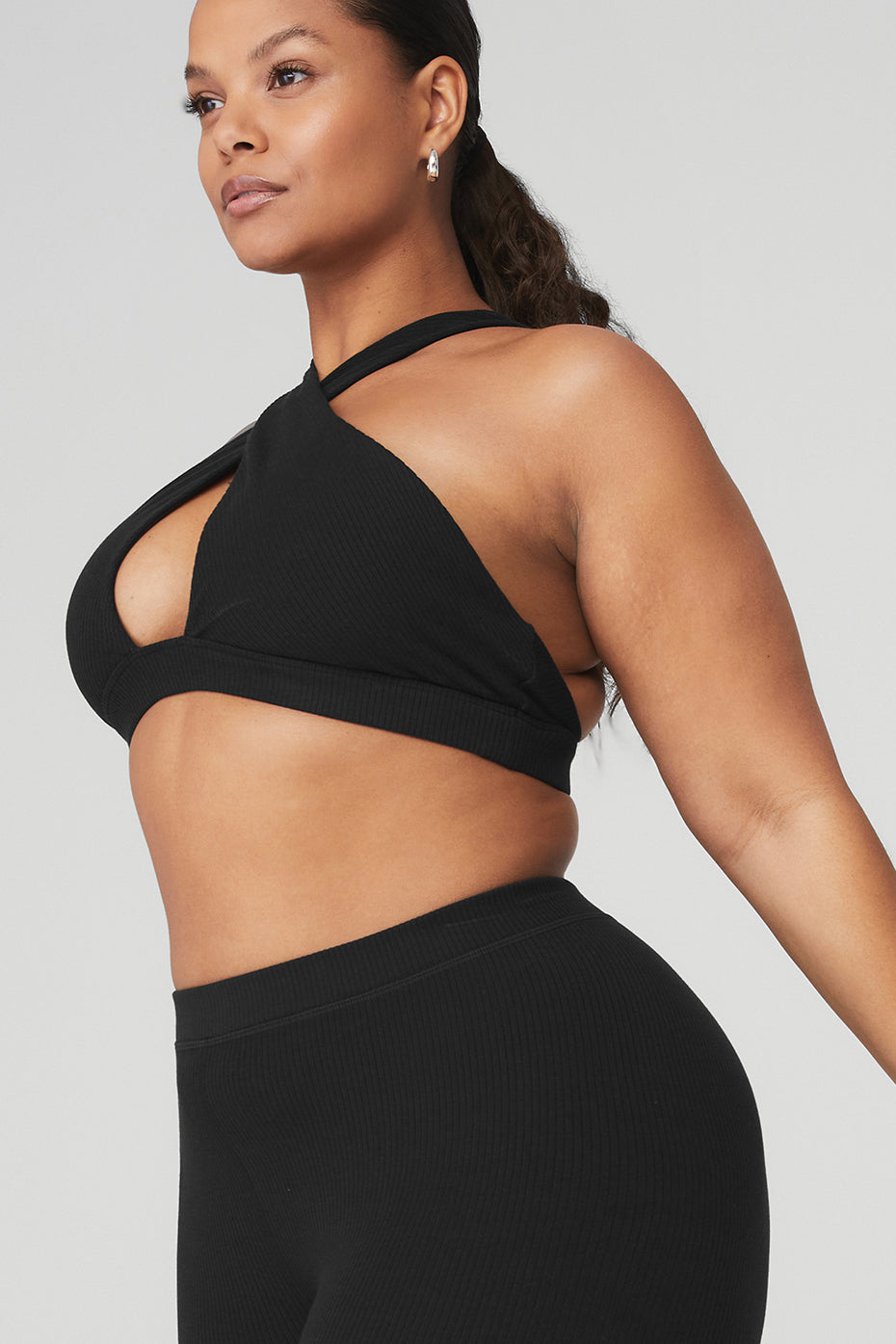 Ribbed High-Waist 7/8 Blissful Legging - Black