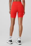 7" High-Waist Biker Short - Red Hot Summer