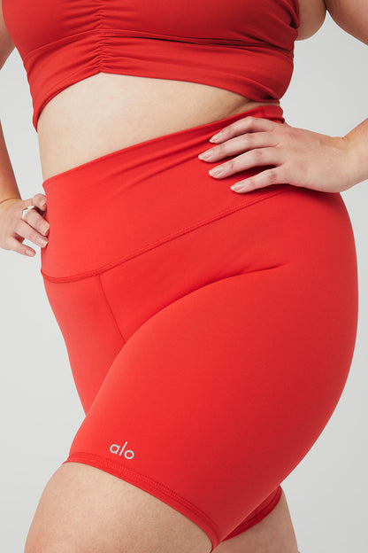 7" High-Waist Biker Short - Red Hot Summer