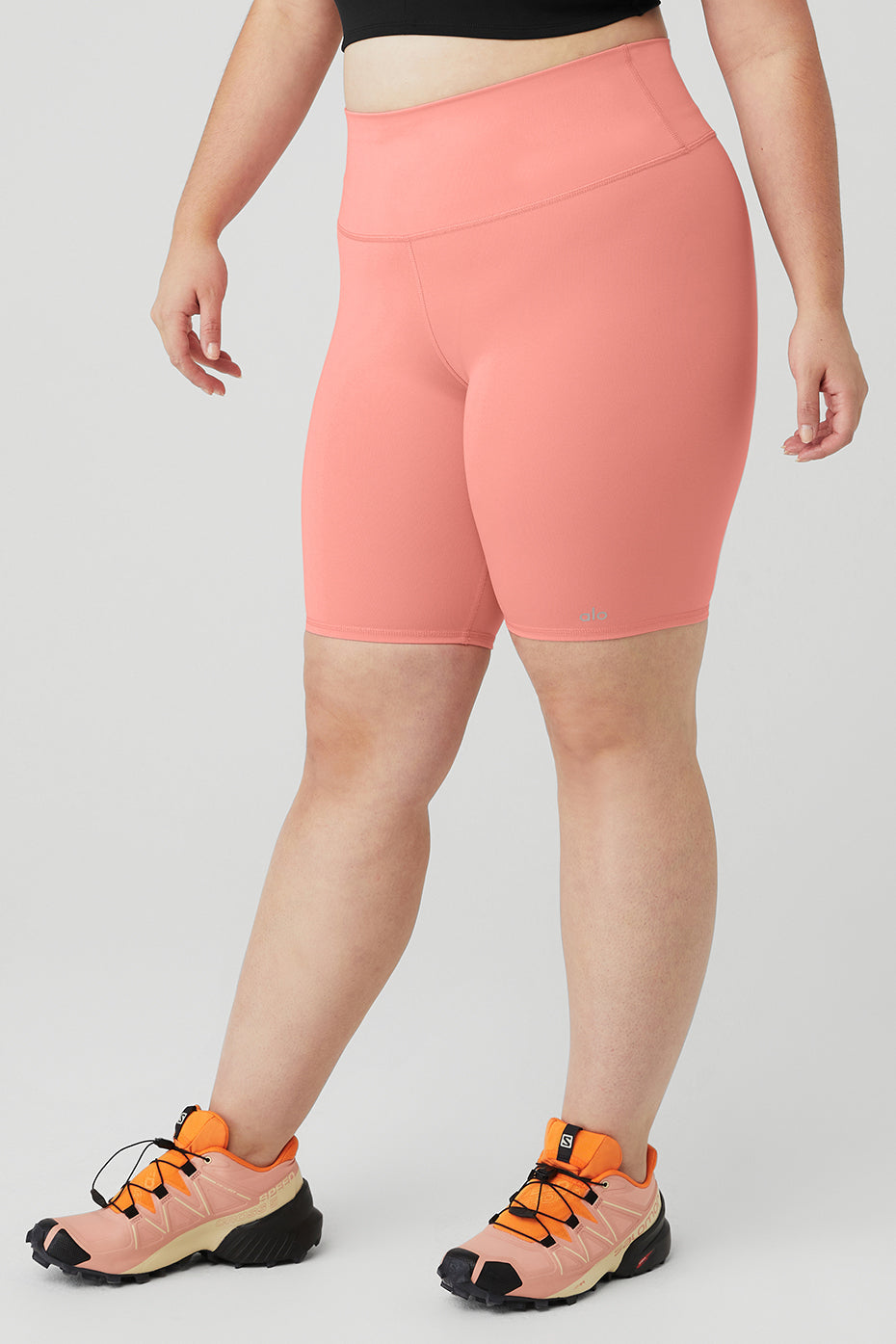 7" High-Waist Biker Short - Strawberry Lemonade