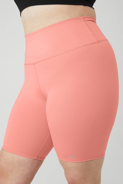 7" High-Waist Biker Short - Strawberry Lemonade
