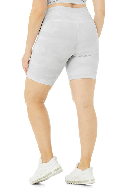 7" High-Waist Vapor Short - White Camouflage