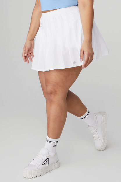 Varsity Tennis Skirt - White