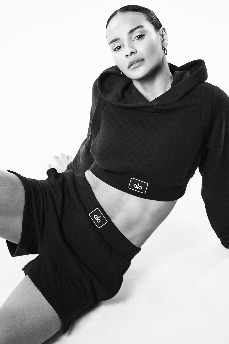 Quilted Arena Boxing Short - Black