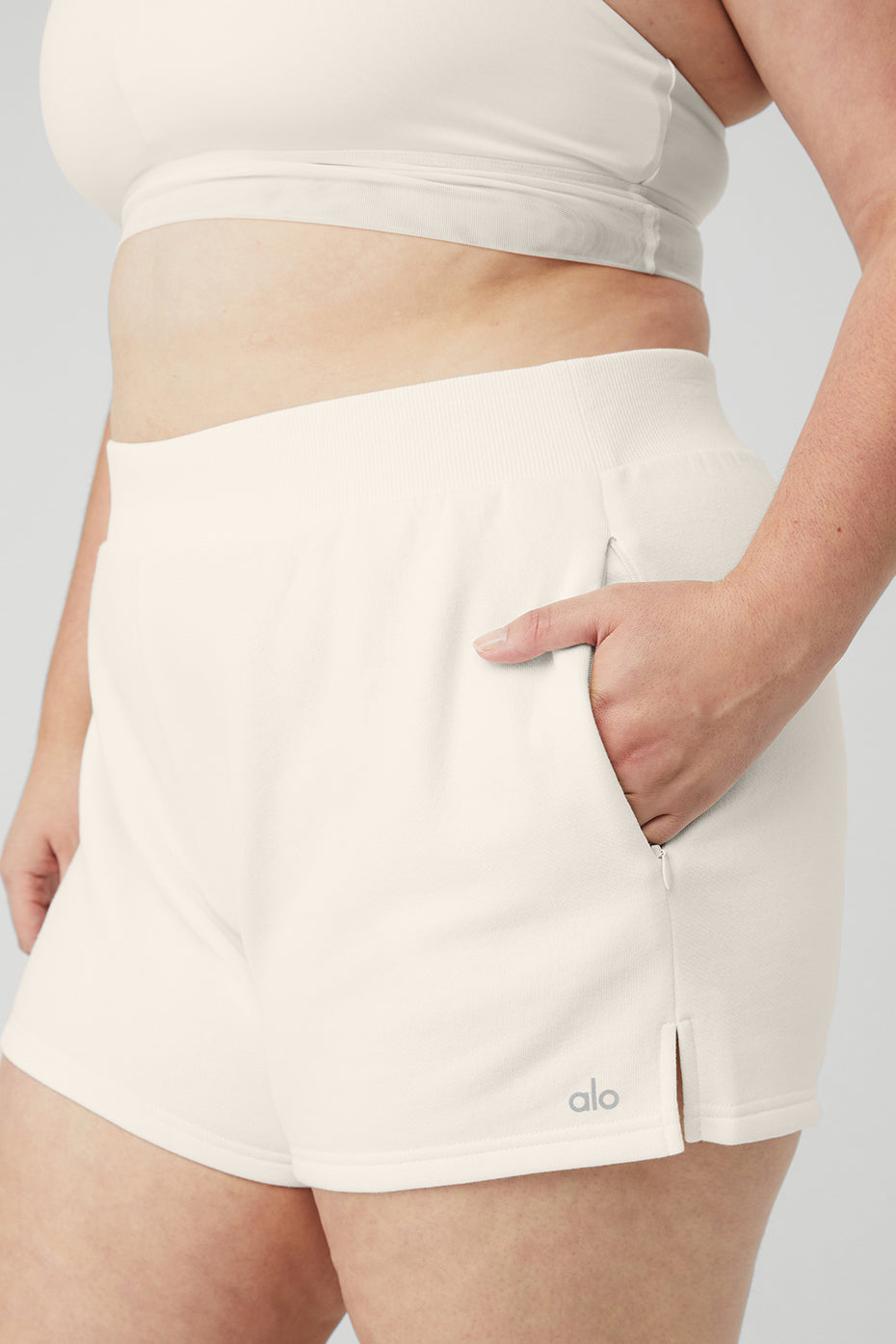 High-Waist Headliner Short - Ivory