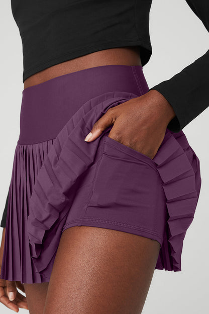 Grand Slam Tennis Skirt - Dark Plum