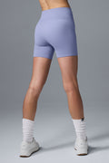 Seamless Ribbed Favorite Short - Lilac Blue