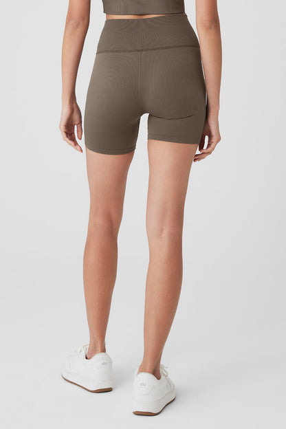 Seamless Ribbed Favorite Short - Olive Tree