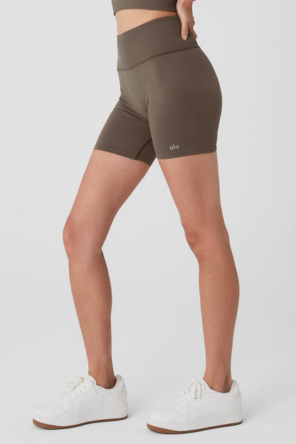 Seamless Ribbed Favorite Short - Olive Tree