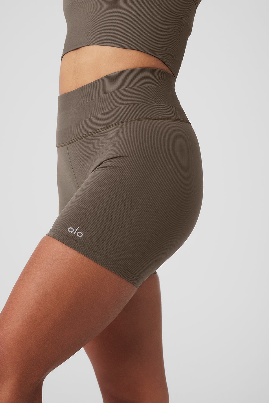 Seamless Ribbed Favorite Short - Olive Tree