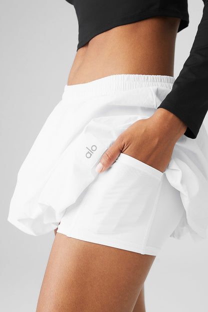 Bubble Tennis Skirt - White