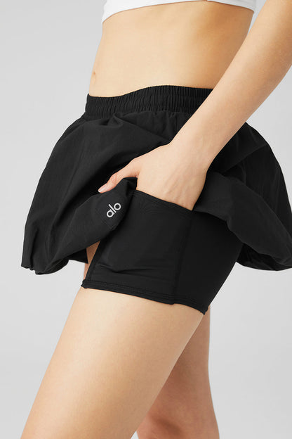 Bubble Tennis Skirt - Black