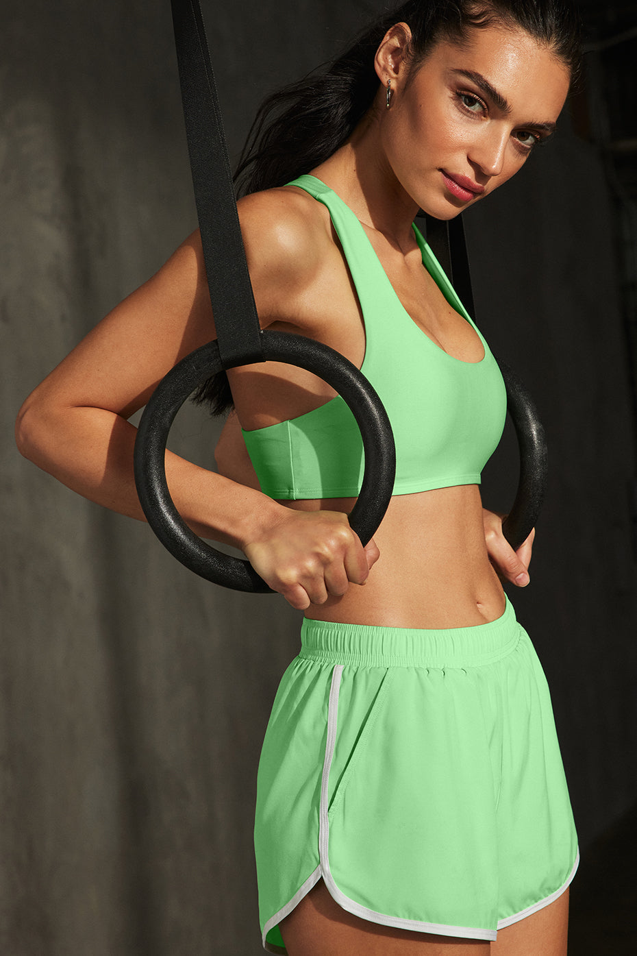 Ivy League Dolphin Short - Ultramint/White