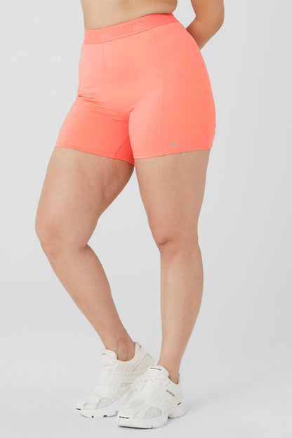 4" Alosoft Showcase Short - Candy Orange