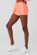 3" High-Waist Airlift Short - Candy Orange