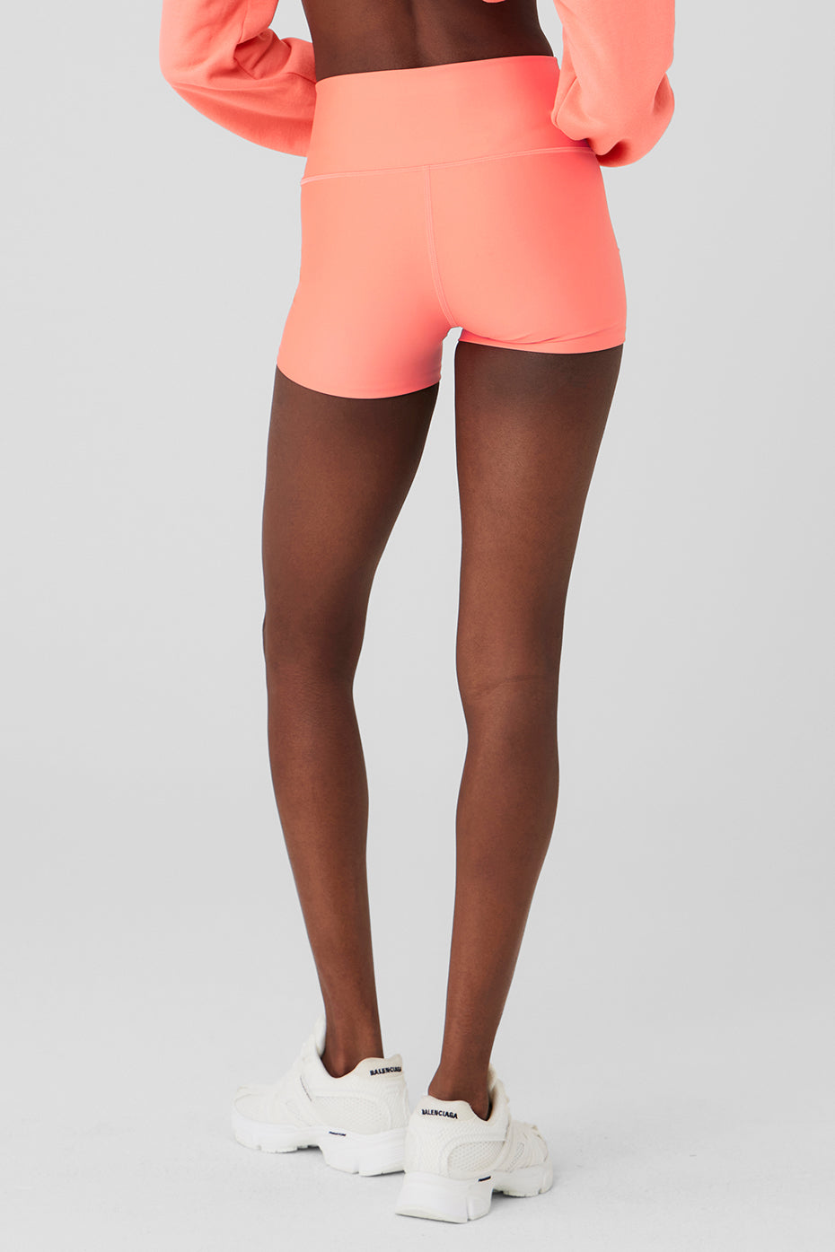 3" High-Waist Airlift Short - Candy Orange