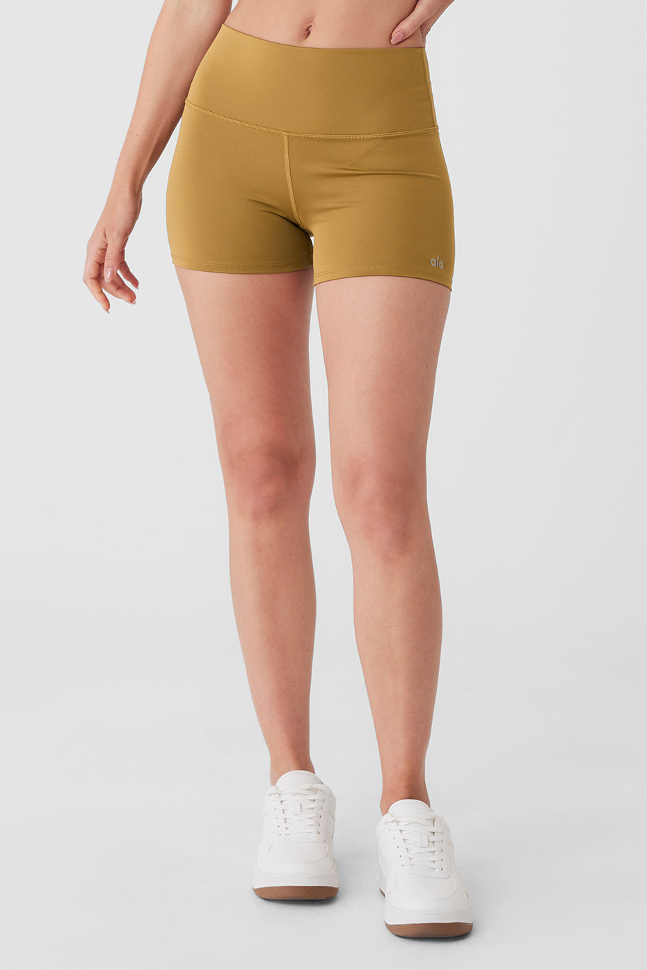 3" High-Waist Airlift Short - Golden Olive Branch