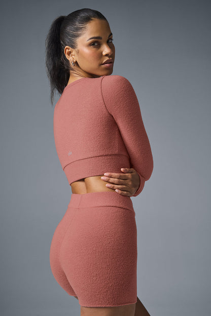 Alolux High-Waist Me Time Short - Soft Terracotta