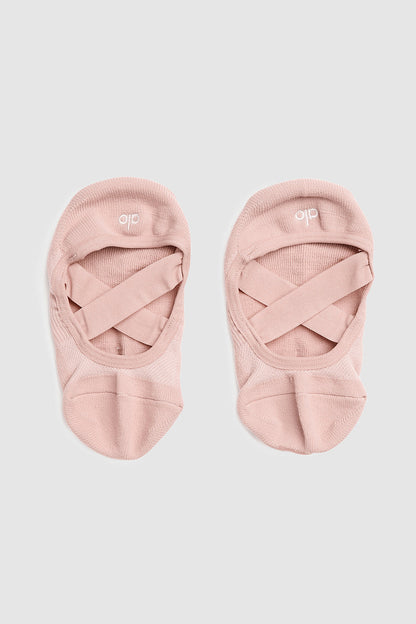 Women's Pivot Barre Sock - Pale Mauve