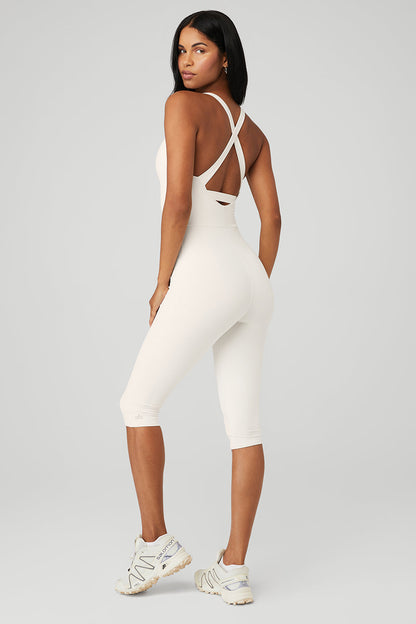 Airbrush Physique Onesie - Ivory