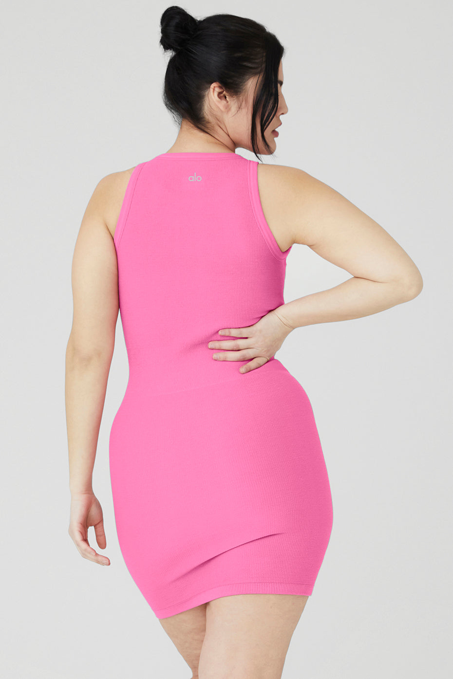 Seamless Ribbed Warm Nights Dress - Paradise Pink