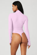 Rise-Up Long Sleeve Bodysuit - Sugarplum Pink