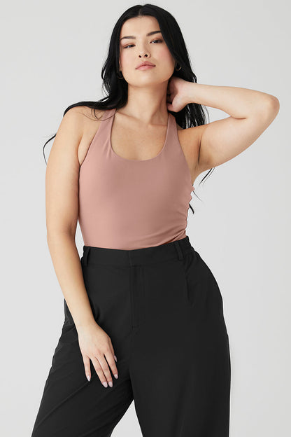 Sleek Back Bodysuit - Smoky Quartz
