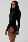 Euphoria Long Sleeve Bodysuit - Black