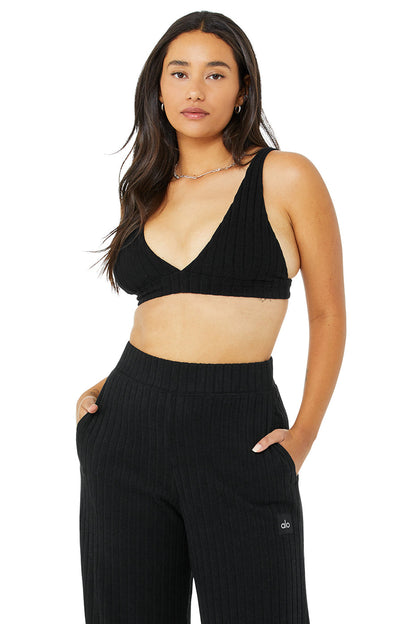 Ribbed Take Comfort Bra - Black
