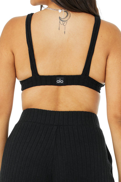 Ribbed Take Comfort Bra - Black