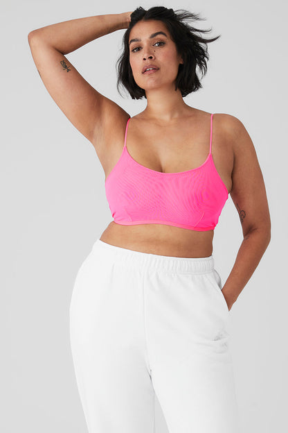 Airmesh Venus Bralette - Fluorescent Pink Coral