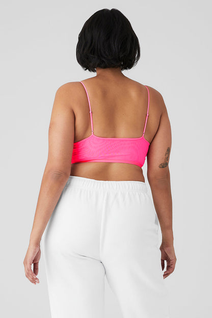 Airmesh Venus Bralette - Fluorescent Pink Coral