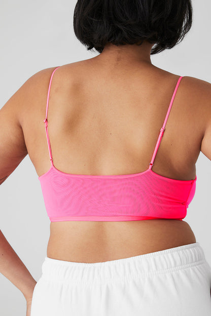 Airmesh Venus Bralette - Fluorescent Pink Coral